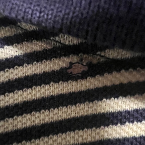 Polo Ralph Lauren Men’s Striped Yellow and Blue Short Sleeve Collared Shirt​ - Picture 5 of 5